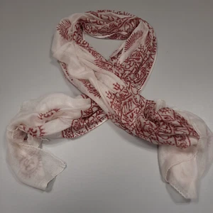 RAM NAM Halstuch Stola Kopftuch Benares Mantra Schal dupatta WEISS 90x190 cm