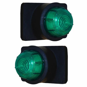 Umriss Positionsleuchte Set mit 12V Leuchtmitteln passend für LKW Anhänger grün - Bild 1 von 12