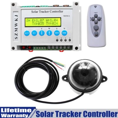 12V/24V Dual Axis Solar PV Track Solar Sun Panel Tracking Tracker LCD Controller - Bild 1 von 4