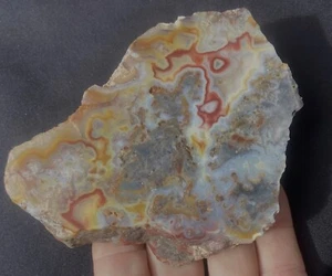 Laguna Mossy Colorful Nice Plume Agate Thick Rough Slab 295 Grams 10.4 Oz - Picture 1 of 17
