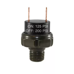 Filo di montaggio serbatoio interruttore pressione aria 125-200 PSI 1/4" NPT 12 V/24 V per corno treno - Foto 1 di 4