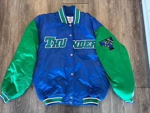 VINTAGE Trenton Thunder Starter Bomber Jacket Coat Large Baseball Minor League - Picture 1 of 9