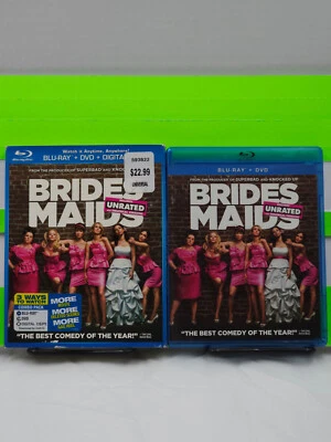 BRIDESMAIDS UNRATED KRISTEN WIIG MELISSA MCCARTHY SLIPCOVER 2-DISC DVD & BLU RAY - Image 1 of 3