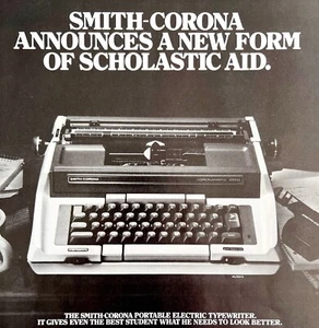 Smith Corona Portable Typewriter 1979 Advertisement Vintage Office Tech DWKK7 - Picture 1 of 2
