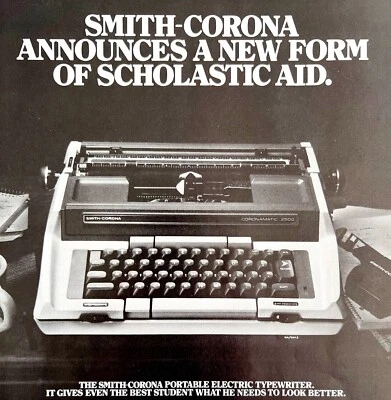 Smith Corona Portable Typewriter 1979 Advertisement Vintage Office Tech DWKK7 - Image 1 of 2