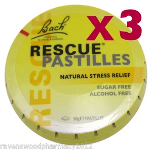 3 pastillas de remedio floral de Bach 50 g lata :: alivio natural del estrés:: - Imagen 1 de 2