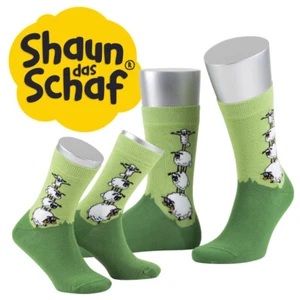 Shaun das Schaf Socken, 80% Baumwolle mit Motiv Schafe, Made in Germany - Bild 1 von 4