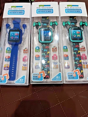 NEW- iTouch  Playzoom Kids Smart Watch - MP3 w/ Earbuds - Ages 4+ - Camera - Image 1 of 2