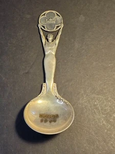 Titel: Norwegischer Silber-Gedenklöffel 1945 2. Weltkrieg von Nils Mikkelsen - Bild 1 von 9