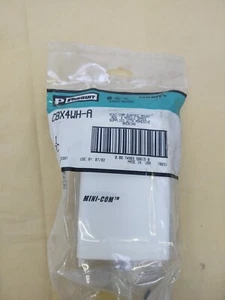 Panduit CBX4WH-A Mini-Com Surface Mount Box 4 Module Space w/ Adhesive Backing - Picture 1 of 3