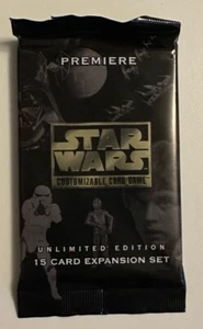 STAR WARS: CCG PREMIERE UNLIMITED BLACK SEALED BOOSTER PACK DECIPHER CARDS 1995 - Bild 1 von 2