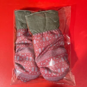 Vivienne Westwood Pink, Red, & Beige Skull Mittens - Picture 1 of 9