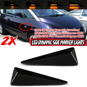 For 10-13 Renault Wind Avantime Megane CC Dynamic LED Side Marker Signal Lights - Bild 1 von 9