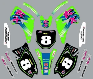 Graphic Kit for 2003-2012 Kawasaki KX125 KX250 KX 125 KX 250 Old School - Picture 1 of 1