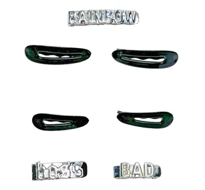 Rainbow High Fantastic Fashion Jade Hunter Doll Outfit Silver Black Hair Clips - Picture 1 of 4