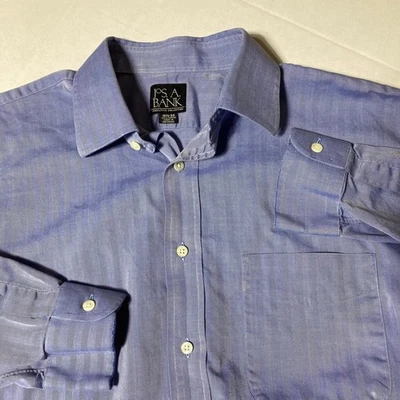 Jos A Bank Executive Collection Dress Shirt Blue Men’s Size 15.5/33 - Image 1 of 4