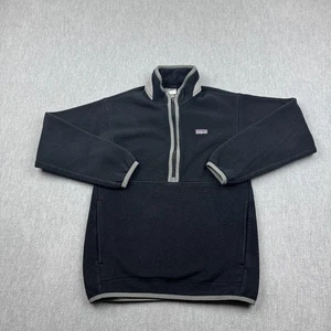 Patagonia Sweater Boys Youth M 10 Black Synchilla Marsupial 1/2 Zip Fleece 65523 - Picture 1 of 10