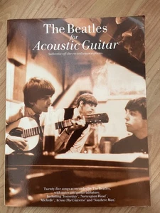 THE BEATLES for ACOUSTIC GUITAR (TAB + CHORDS) Sheet Music Book - Picture 1 of 3