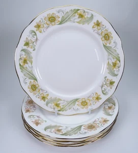 Set Of 5 Duchess Bone China Greensleeves Pattern 8 1/4"  Salad/Dessert Plates - Picture 1 of 14