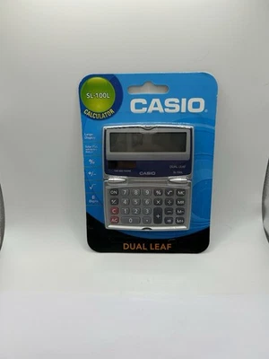 CASIO SL-100L Solar Calculator with Folding Hard Case - Image 1 of 2