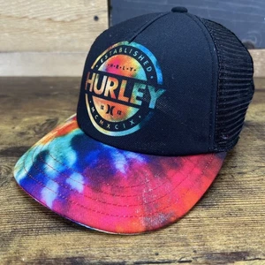 Hurley Tie Dye Snapback Mütze Trucker Mesh Baseball Cap - Bild 1 von 13