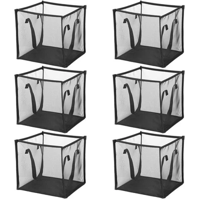 6 Pack Popup Laundry Hamper Collapsible Laundry Baskets with Handles Mesh Clo... - Image 1 of 4