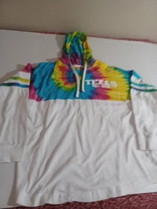 Basix of America TEXAS Est. Sudadera con capucha gráfica 1845 TIED DYE talla M - Imagen 1 de 7
