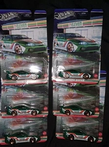 Hot Wheels Silver Series 711 Toyota Supra 7-Eleven Lote de 2 - Imagen 1 de 3