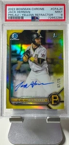 2022 Bowman Chrome - Prospect Autographs Jack Herman #CPA-JH Atomic Refractor... - Imagen 1 de 2