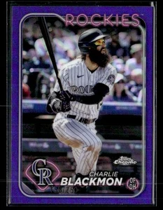 2024 Topps Chrome #157 Charlie Blackmon Purple Refractors #/250 - Bild 1 von 2