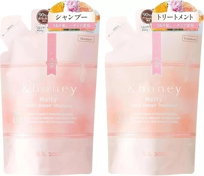 &-honey Melty Moist Repair Shampoo and Treatment Refill Set - Image 1 of 3