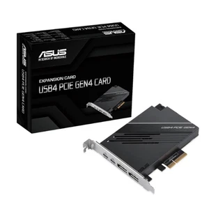 ASUS USB4 PCIe GEN4 CARD Dual USB-C DisplayPort 1.4 PCIe 4.0 ASMedia ASM4242 - Foto 1 di 2