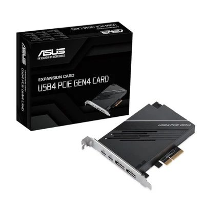 ASUS USB4 PCIe GEN4 CARD Dual USB-C DisplayPort 1.4 PCIe 4.0 ASMedia ASM4242 - Immagine 1 di 2