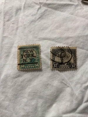 U.S.-(-1925-)-Scott # 622-623-lot Of 2 Stamps-USED-#11 - Image 1 of 3