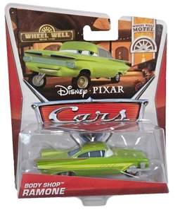 Body Shop Ramone GREEN WITH SPRAYGUN Wheel Well Motel 8 of 11 Disney Pixar Cars - Picture 1 of 2