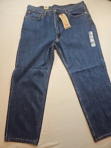 Levi's 550 jeans men's 40 x 30 relaxed fit straight blue denim pants NEW - Picture 1 of 20