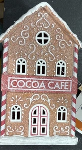 2023 Bullseye’s Playground Cocoa Cafe Light Up Christmas Village House NEW - Picture 1 of 1