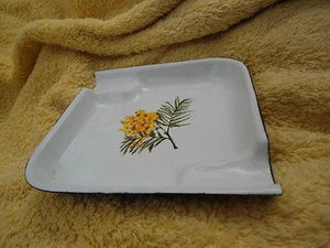 CENDRIER EMAILLE DIVERS MOTIFS EMAIL VERITABLE FAB EN FRANCE PROPRE ET PRATIQUE! - Picture 1 of 13