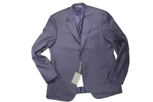 Canali Mens Blazer Jacket 46 Navy Wool Silk Italy Office Business New $1695 - Picture 1 of 18