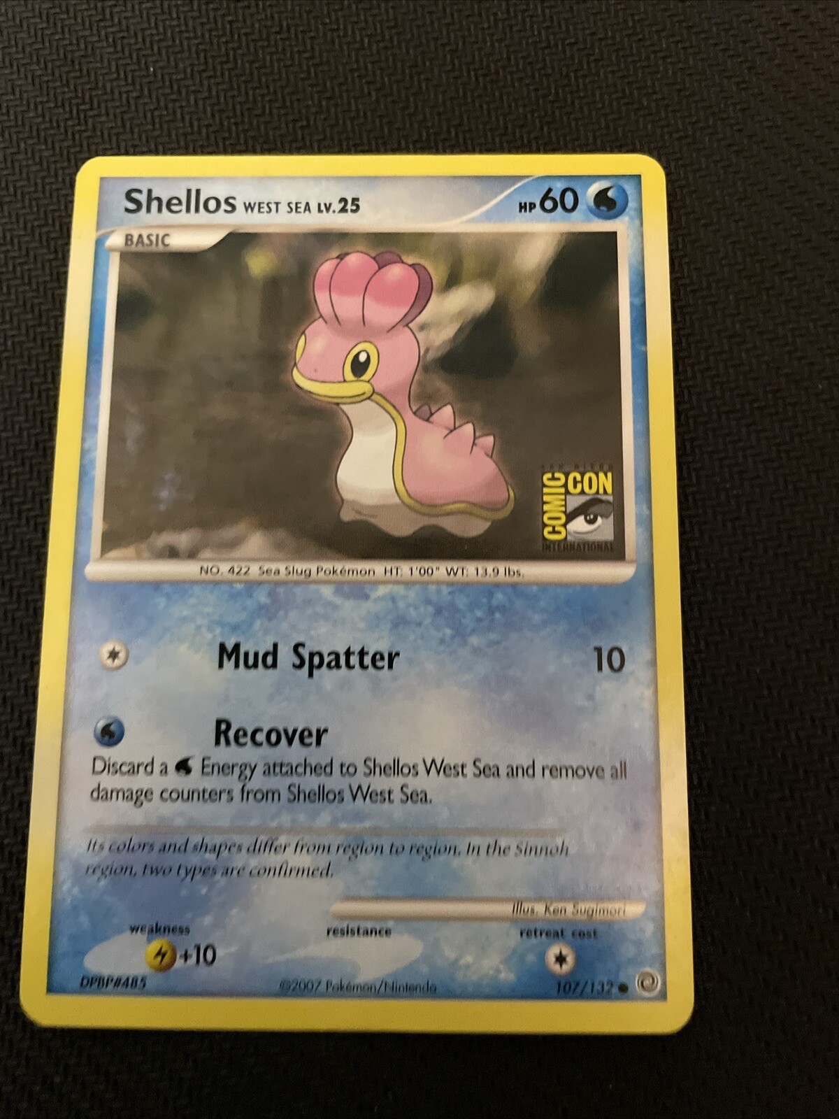 Pokemon Shellos West Sea San Diego Comic Con Promo Card 107/132 - MP