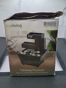 Tabletop Water Fountain Trueliving Relaxing Calming Soothing New In Open Box Zen - Picture 1 of 3