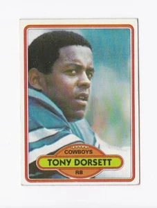 1980 Topps #330 Tony Dorsett Dallas Cowboys Pitt Panthers - Imagen 1 de 2