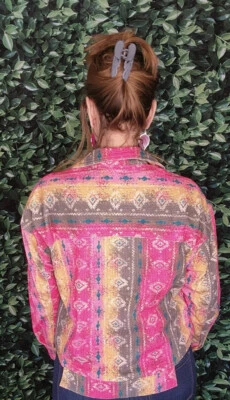 Savanna JANE мульти цвет вельветовая куртка большой EUC - Изображение 1 из 4