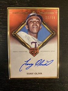 2023 TOPPS GILDED COLLECTION #HAFA-TO TONY OLIVA HOF SSP AUTO RUBY #/50!!!