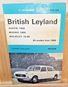 P.Olyslager Owner's Workshop Motor Book Manual 115 Austin 1800 Morris Wolseley - Picture 1 of 8
