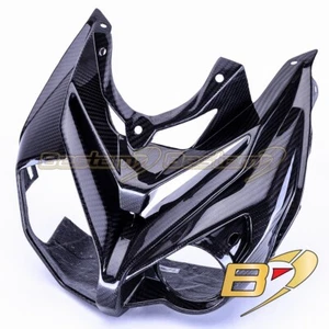 2014-2019 BMW S1000R 100% Carbon Fiber Front Nose Fairing Head Cowl Twill Weave - Picture 1 of 4