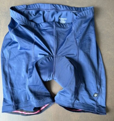 Aero Tech design bike shorts Women's CYCLING SHORTS PADDED Made in USA blue 2XL - Image 1 of 4