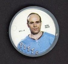 1968-69  SHIRRIFF HOCKEY COINS  PIT.-4  NOEL PRICE  22501