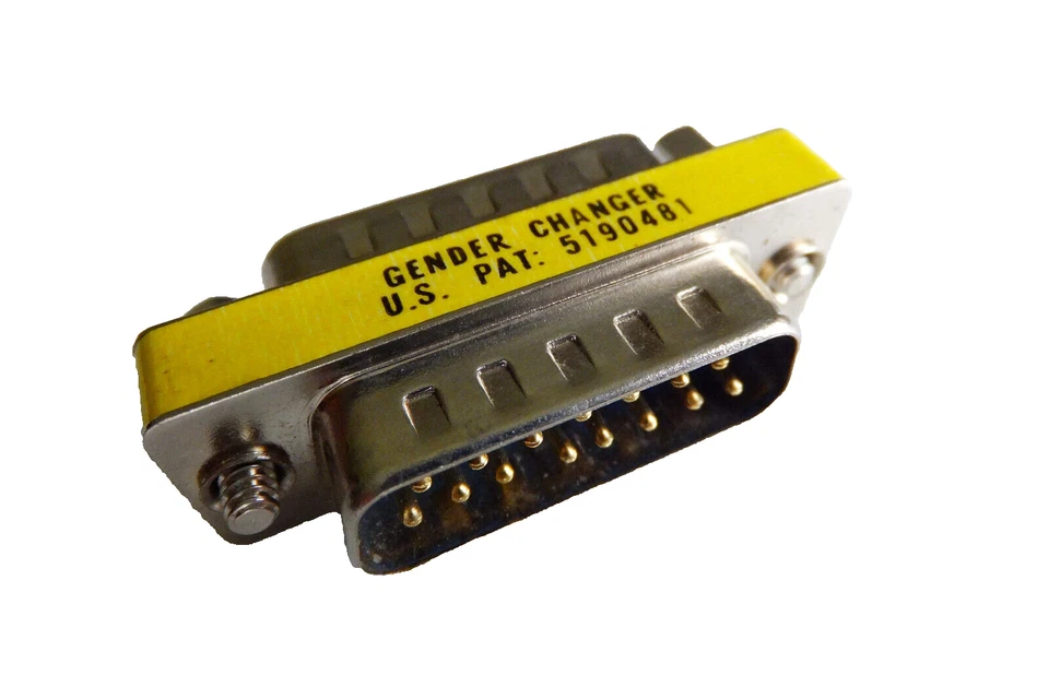 15-Polig Gender Changer D-Sub Monitorkabel Adapter D-Sub Stecker - Stecker - Bild 1 von 1