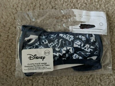 New Disney Store Star Wars Face Mask Medium Youth Blue - Image 1 of 2